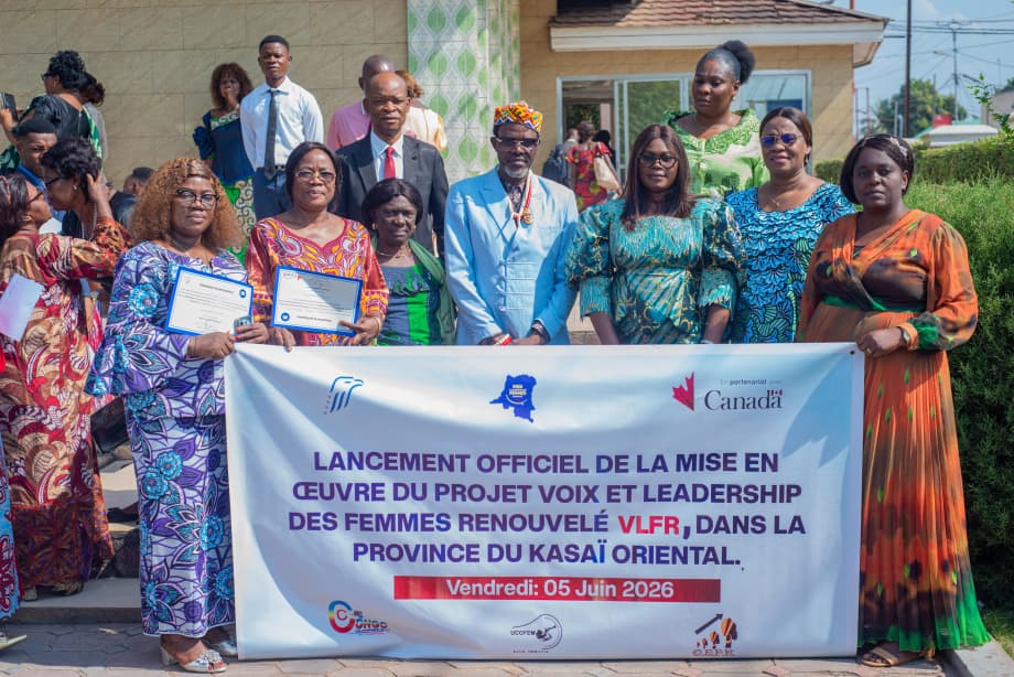 Lancement officiel du projet VLFR au Kasaï Oriental